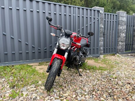 2019 Ducati Monster 821, красный, 730000 рублей, вид 3