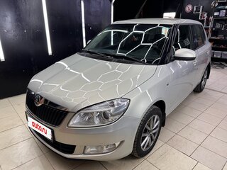 2013 Skoda Fabia II Рестайлинг, серебристый, 620000 рублей, вид 1
