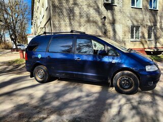 2000 Volkswagen Sharan I Рестайлинг, синий, 360000 рублей, вид 2