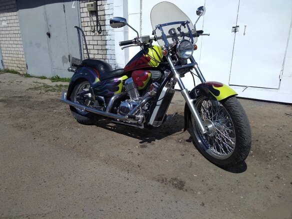 1998 Honda Steed 400, чёрный, 300000 рублей