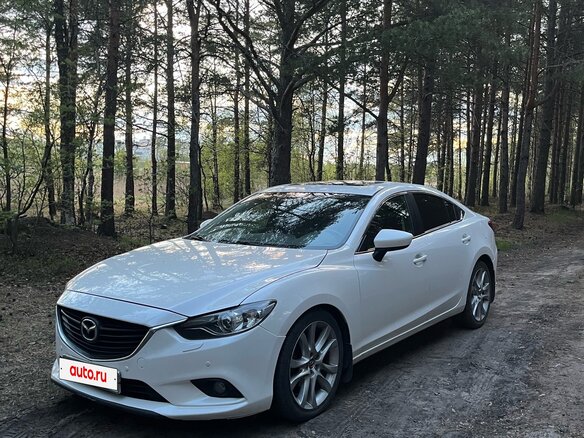 2013 Mazda 6 III (GJ), белый, 1300000 рублей
