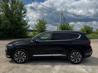 2021 Hyundai Santa Fe IV Рестайлинг, чёрный, 4500000 рублей, вид 4