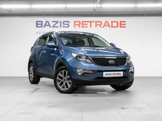 2015 Kia Sportage III Рестайлинг, синий, 1570000 рублей, вид 3