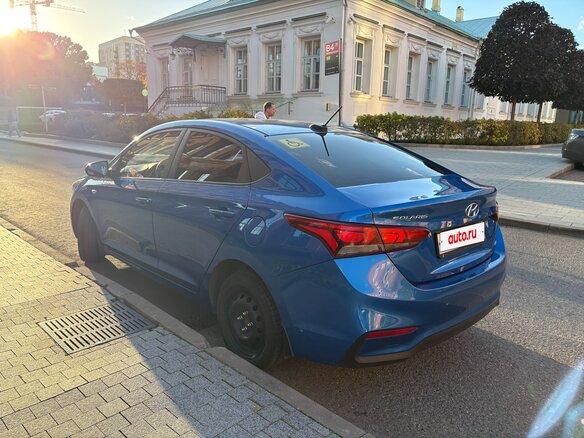 2017 Hyundai Solaris II, синий - вид 3
