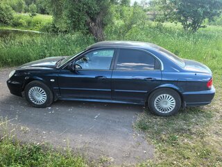 2007 Hyundai Sonata ТагАЗ IV (EF) Рестайлинг, синий, 400000 рублей, вид 3