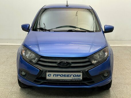 2019 Lada (ВАЗ) Granta I Рестайлинг, синий, 710000 рублей, вид 2