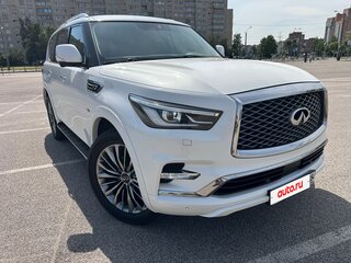 2018 Infiniti QX80 I Рестайлинг 2, белый, 5500000 рублей, вид 3