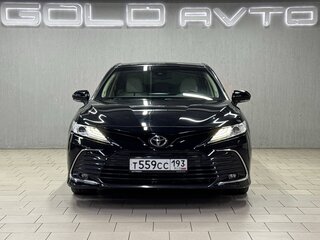 2021 Toyota Camry VIII (XV70) Рестайлинг, чёрный, 2990000 рублей, вид 2