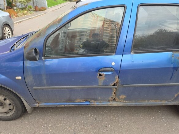 2007 Renault Logan I, синий, 120000 рублей - вид 11