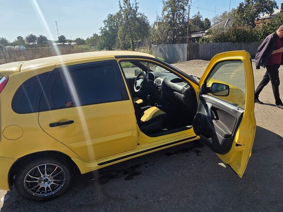 2011 Lada (ВАЗ) Kalina Sport I, жёлтый, 380000 рублей - вид 7