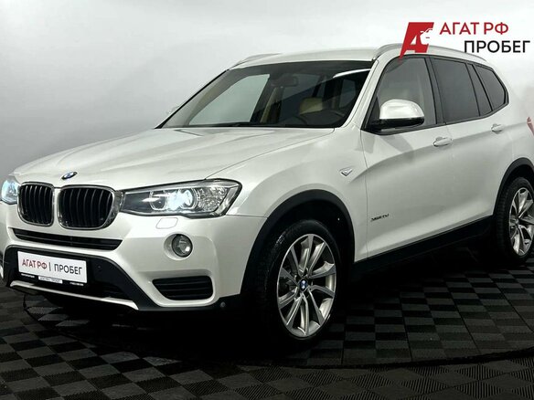 2015 BMW X3 20d xDrive II (F25) Рестайлинг, белый - вид 1