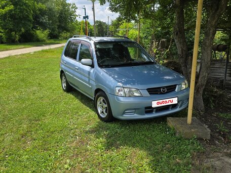 2001 Mazda Demio I (DW), голубой, 265000 рублей, вид 4