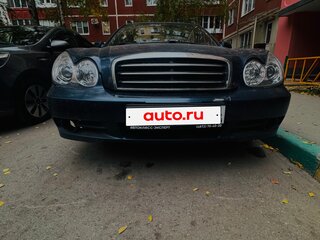 2006 Hyundai Sonata ТагАЗ IV (EF) Рестайлинг, синий, 350000 рублей, вид 3
