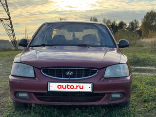 2005 Hyundai Accent ТагАЗ II, красный, 240000 рублей, вид 2