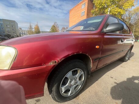 2006 Hyundai Accent ТагАЗ II, красный, 200000 рублей, вид 5