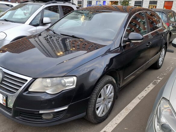 2009 Volkswagen Passat B6, чёрный, 370000 рублей
