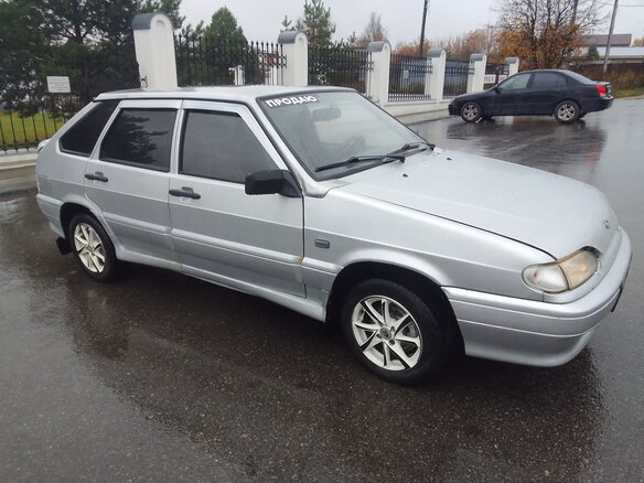 2007 Lada (ВАЗ) 2114, серебристый, 170000 рублей
