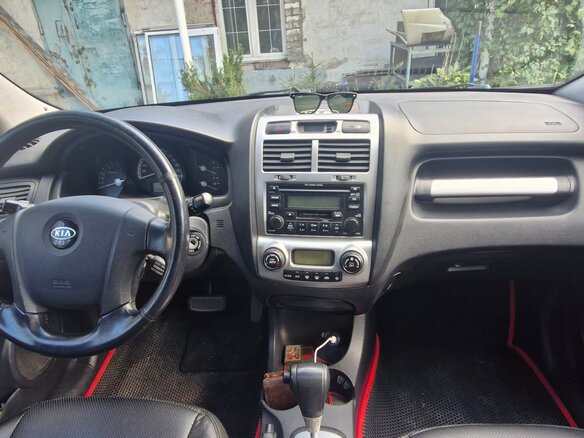2007 Kia Sportage II, чёрный - вид 7