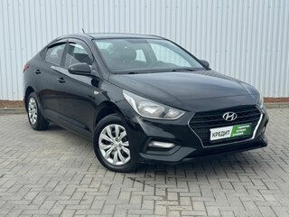 2017 Hyundai Solaris II, чёрный, 1175000 рублей, вид 4