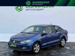 2018 Volkswagen Polo V Рестайлинг, синий, 1295000 рублей, вид 1