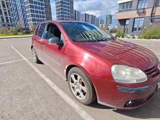2007 Volkswagen Golf V, пурпурный, 580000 рублей, вид 3