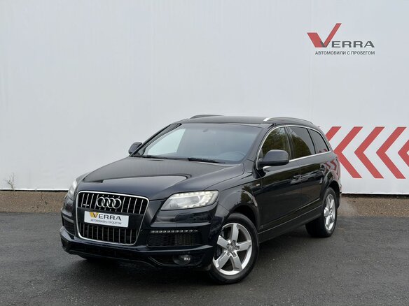 2013 Audi Q7 I (4L) Рестайлинг, чёрный, 1750000 рублей