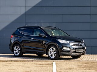 2014 Hyundai Santa Fe III, чёрный, 1495000 рублей, вид 3