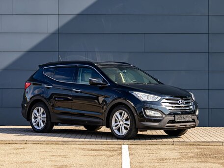 2014 Hyundai Santa Fe III, чёрный, 1445000 рублей, вид 3