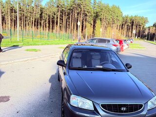 2005 Hyundai Accent ТагАЗ II, серебристый, 300000 рублей, вид 4