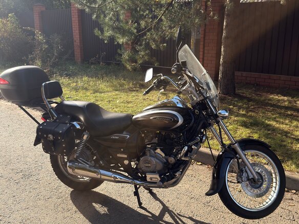 2019 Bajaj Avenger, чёрный, 179000 рублей - вид 2