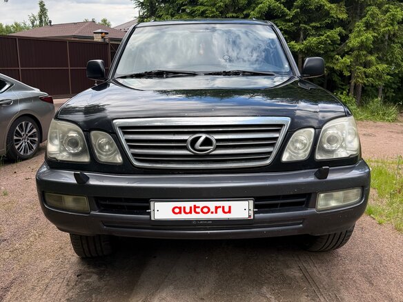 2004 Lexus LX 470 II Рестайлинг, чёрный, 1500000 рублей - вид 1
