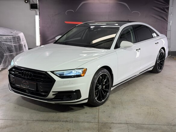 2019 Audi A8 Long 55 TFSI IV (D5), белый, 4790000 рублей - вид 8