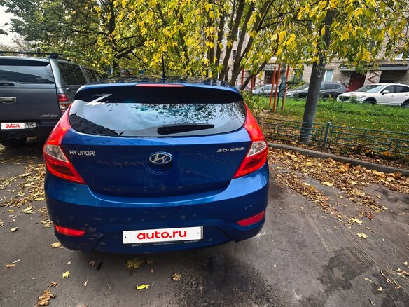 2014 Hyundai Solaris I Рестайлинг, синий - вид 4