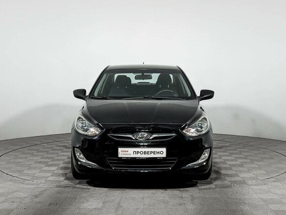 2013 Hyundai Solaris I, чёрный - вид 1