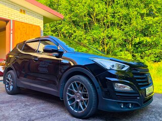 2015 Hyundai Santa Fe III, чёрный, 2320000 рублей, вид 4