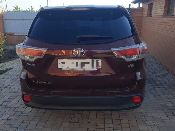 2014 Toyota Highlander III (XU50), красный, 2780000 рублей - вид 2