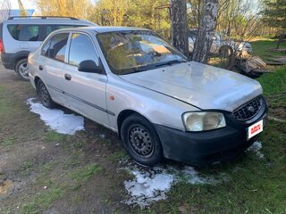 2003 Hyundai Accent ТагАЗ II, серебристый, 170000 рублей, вид 1