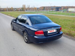 2007 Hyundai Sonata ТагАЗ IV (EF) Рестайлинг, синий, 460000 рублей, вид 4
