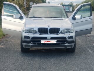 2005 BMW X5 3.0d I (E53) Рестайлинг, серебристый, 1300000 рублей, вид 1