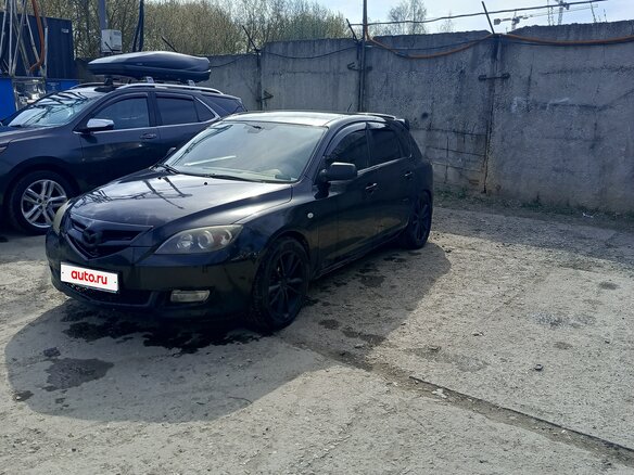 2008 Mazda 3 I (BK) Рестайлинг, чёрный, 430000 рублей