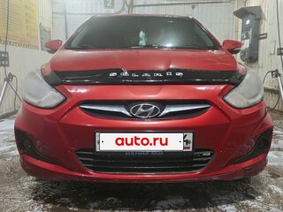 2011 Hyundai Solaris I, красный, 350000 рублей, вид 2