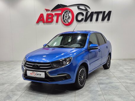 2019 Lada (ВАЗ) Granta I Рестайлинг, синий, 650000 рублей, вид 3