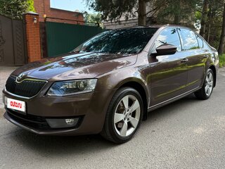 2016 Skoda Octavia III (A7), коричневый, 1800000 рублей, вид 2