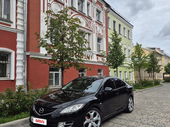 2008 Mazda 6 II (GH), чёрный, 830000 рублей