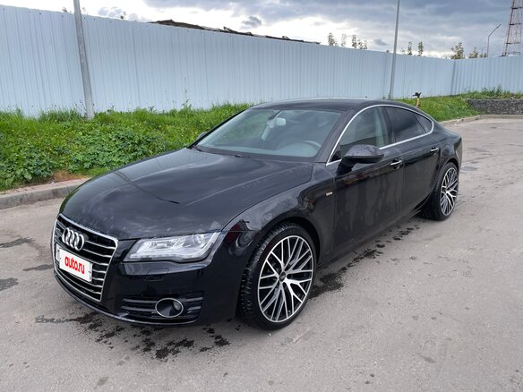 2010 Audi A7 I (4G), чёрный, 1800000 рублей