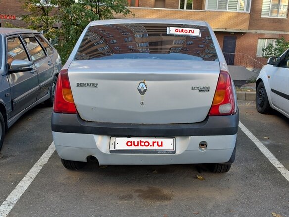 2006 Renault Logan I, серый, 155000 рублей - вид 2