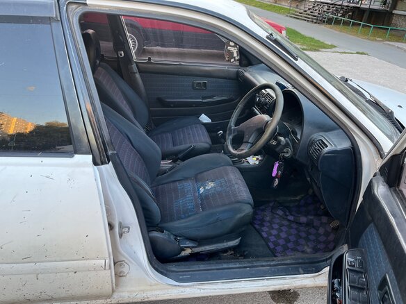 1990 Toyota Starlet IV (P80), белый - вид 4