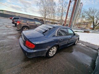 2007 Hyundai Sonata ТагАЗ IV (EF) Рестайлинг, синий, 270000 рублей, вид 4