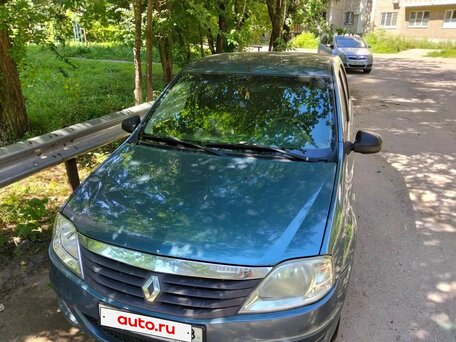 2010 Renault Logan I Рестайлинг, синий, 360000 рублей, вид 2