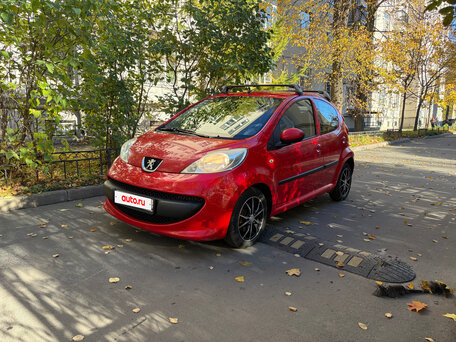 2008 Peugeot 107 I, красный, 350000 рублей, вид 3